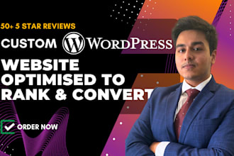 create a high converting custom wordpress website