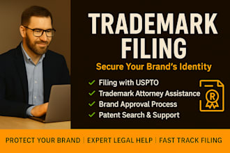 attorney uspto trademark filling patent search amazon brand registry approval