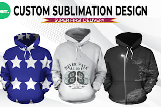 creative design sublimation hoodie t shirt brand logo clothing
