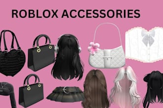 create custom roblox  wearables 3d models accessories
