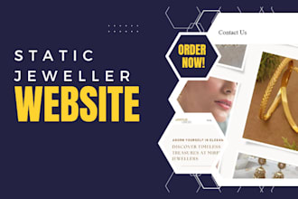 create an interactive static jewellery website