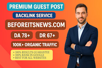 publish premium guest post with authority backlinks on beforeitnews,com