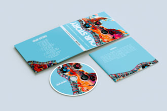 do design your music album digipak, cd jacket and other disc packaging