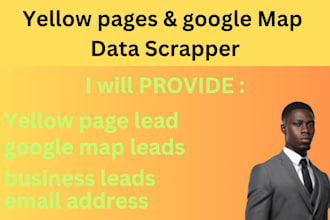 do yellow pages, yell, google maps and other web scraping