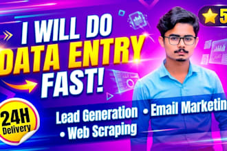 do web scraping, data scraping, data entry, and data mining