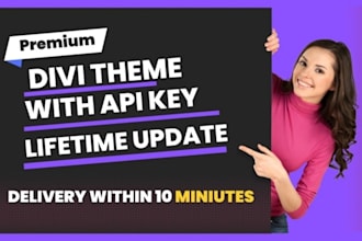 install divi theme on your wordpress website with lifetime updates