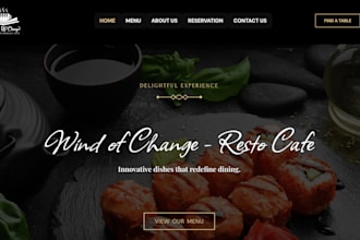 develop a website for your restaurant or food business