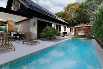 design pools, pergolas, patio and barbeque