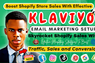 setup klaviyo flows, klaviyo email marketing, sales funnel, shopify marketing