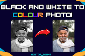 convert black and white photos to colour
