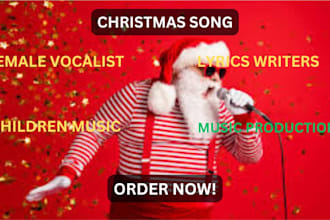 write lyrics, compose and produce kids music with female vocal, music management
