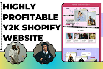 build 7 figure y2k shopify store y2k streetwear store y2k website