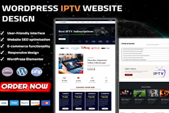 build  iptv reseller website,iptv rebrand, xtreamui, xciptv,tivimate,stremio,ibo