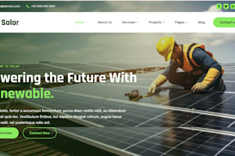 design solar shopify solar panel store solar energy website solar battery store