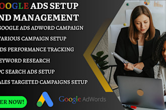 do google ads PPC campaign for shopify website  setup adwords shopify marketing