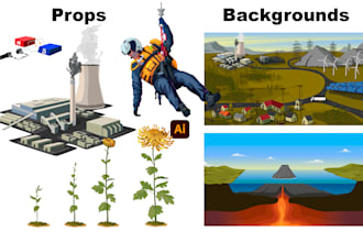 create educational illustrations for web, apps or printing