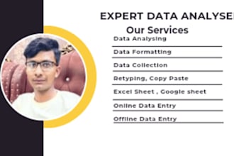 do data formatting , data collection, data analysis