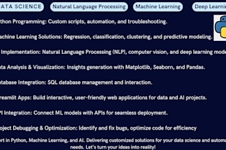do data science, nlp, ml, and data analysis in python