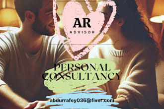 advise you regarding your relationship problems for achieving happier lifestyle