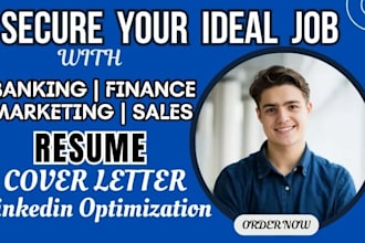 create a tailored resume for  banking, sales, accounting, finance role