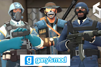 create gmod  aka garrys mod player model gaming character mmd  sfm model