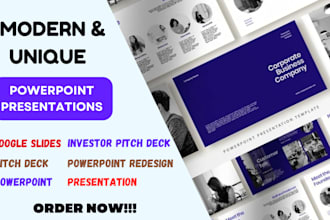 design powerpoint presentation, pitch deck, powerpoint template, google slides