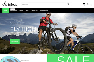 design bicycle bike shopify skate bicycle accessories store bicycle website
