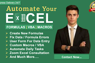 do your google sheet, excel, vba, macros, formulas and functions expert