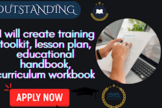 create training toolkit, lesson plan, educational handbook, curriculum workbook