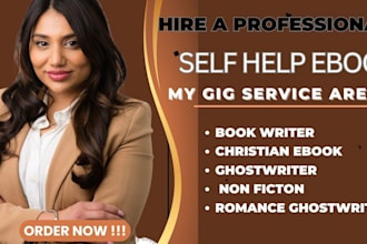 be self help ebook writer christian ebook romance ghostwriter non fiction