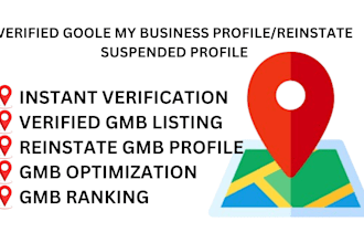 do verified gmb , reinstate suspended gmb profile with instant verification