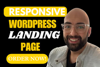 build wordpress landing page design, squeeze page, sales page, or sales funnel