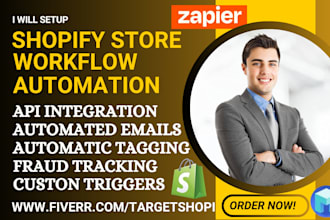 setup shopify store workflow automations mesa app react flow synctrack zapier