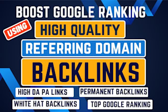 build referring domain backlinks for website ranking
