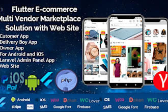 customize multi vendor marketplace app ecommerce app website mobile app