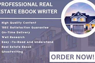 ghostwrite real estate ebook online course and finance book