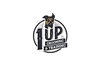 make top notch dog grooming and training logo