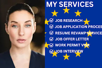 secure fast USA and europe job application, job offer, working permit visa