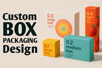 design modern product packaging box or mailer box
