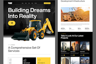 create construction website, plumber website cleaner website using wordpress
