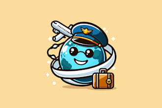 make significant acceptable travel mascot logo
