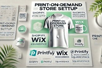 design woocommerce printiful, wix printiful, shopify print on demand, printful