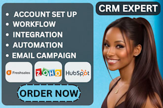 set up and optimize your hubspot CRM, zoho CRM, freshsales CRM, CRM expert