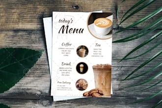 do modern restaurant menu design