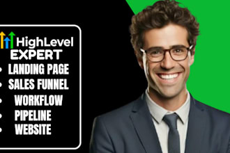 setup gohighlevel landing page, gohighlevel automation, ghl sales funnel