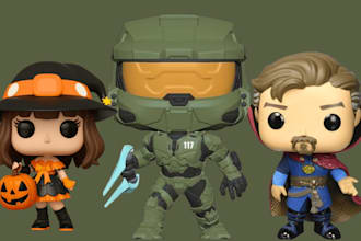 sculpt funko pop, 3d toy, bobblehead, action figures 3d model, for 3d printing