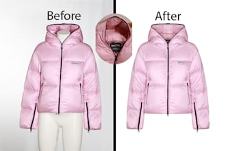 ghost mannequin or symmetrical neck joint service, quick delivery