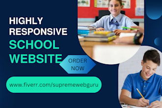 create school website educational website elearning website education website