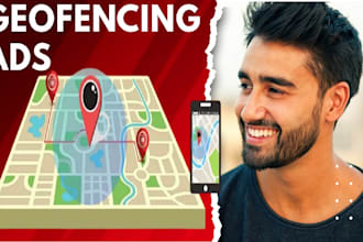 setup converting geofencing geotarget ads campaign to target, targeted location