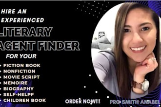 write query letter, synopsis, book proposal, find active literary agent for you